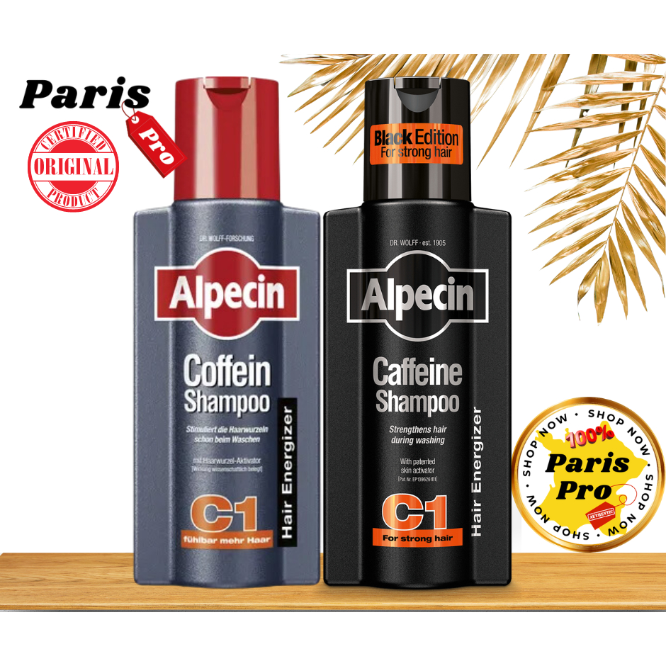 แชมพูป้องกันปัญหาผมร่วง Alpecin Coffein-Shampoo C1 อัลเปซิน คาเฟอีน แชมพู จากเยอรมัน # ผมร่วง ผมบาง บำรุงรากผม