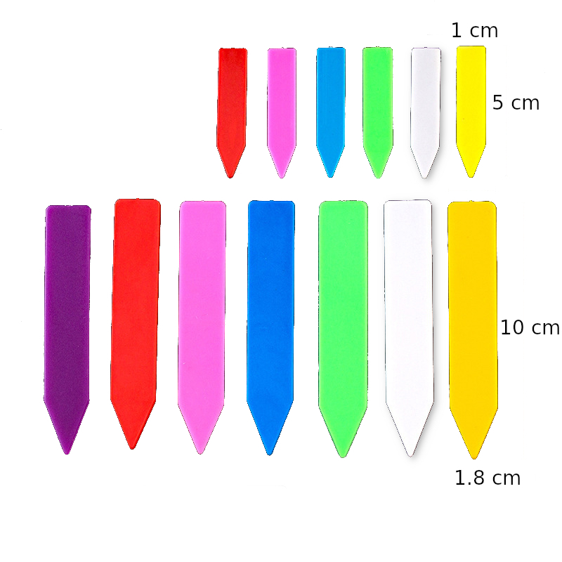 TGM ป้ายแท็ก ชื่อต้นไม้ แท๊ก แทกต้นไม้ พลาสติก ขนาด 5x1 / 10x2 ซม. plant tags labels for Planting and Gardening