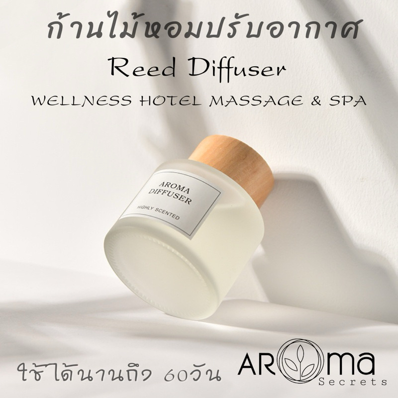 🔥New🔥กลิ่นโรงแรมหรู (พรีเมี่ยม) ก้านไม้หอมปรับอากาศ ขนาด50ml. Reed Diffuser Collection wellness Hote