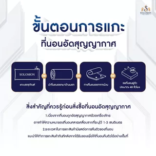 Solomon ที่นอนพ็อกเก็ตสปริง รุ่น Pluto หนา 11 นิ้ว ลดการสั่นสะเทือน รับประกัน 10 ปี แถมหมอนหนุน 2 ใบ