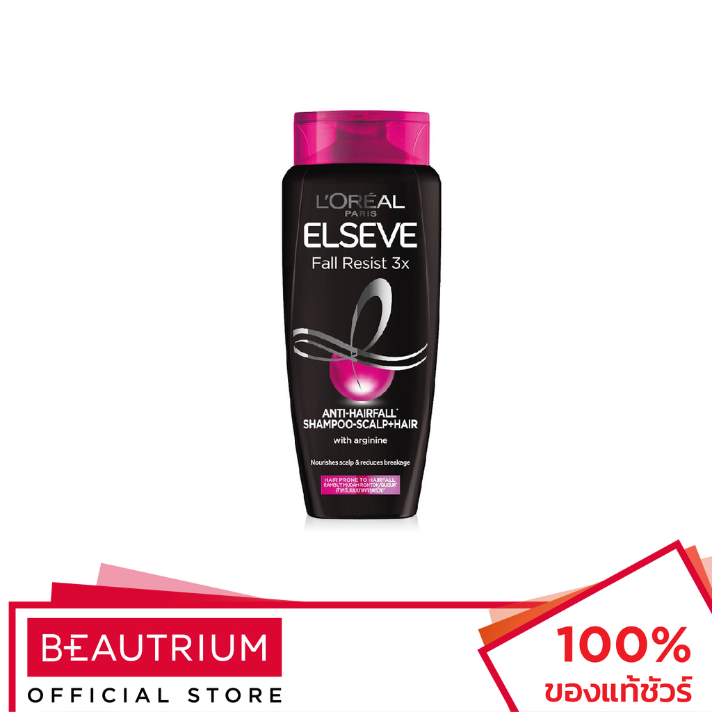 L'ORÉAL PARIS Elseve Resist 3X Hair Fall Shampoo Scalp แชมพู