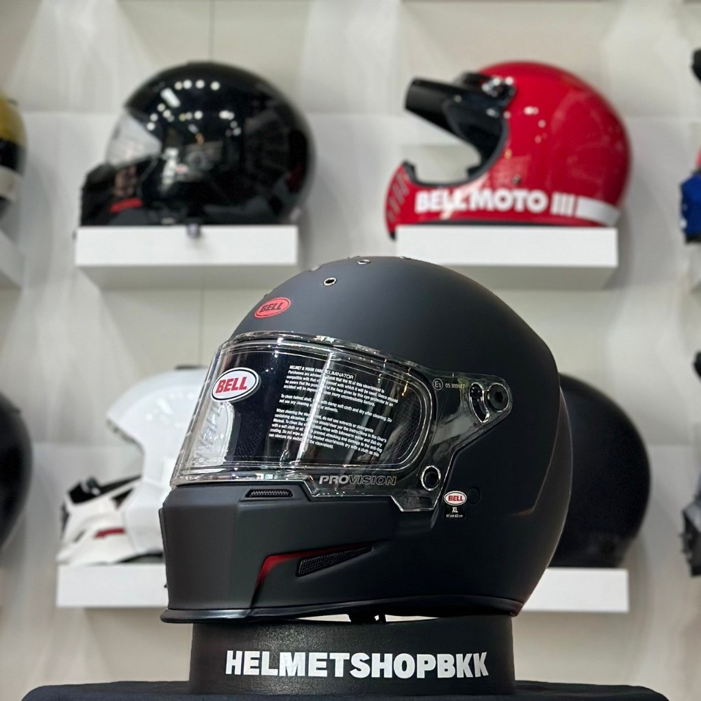 หมวกกันน็อคเต็มใบ BELL ELIMINATOR VANISH MATTE BLACK/RED