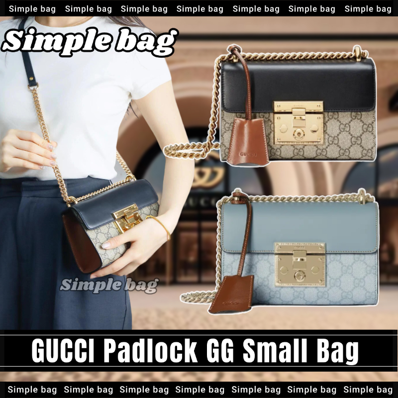 💯กุชชี่💥GUCCI Padlock Small GG Shoulder Bag กระเป๋าสะพายเดี่ยว #Simple bag