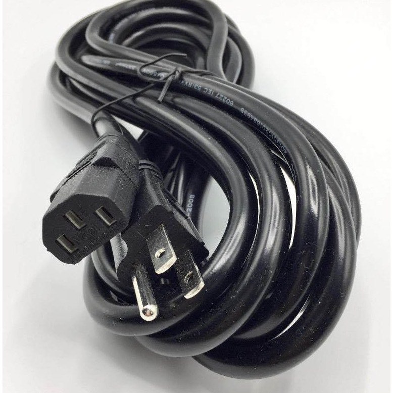 สายไฟเอซี (AC Power) 3x1.0mm ความยาว 1.8 / 3 / 5 / 10 เมตร สำหรับคอมพิวเตอร์และเครื่องใช้ไฟฟ้า