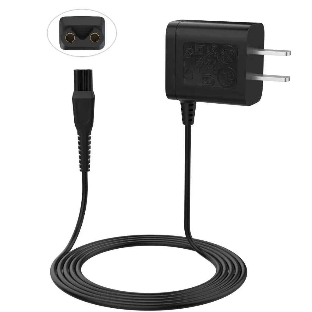 HQ8505/HQ850/A00390 Compatible with Philips Shaver Charger 15V Power Cord Adapter Norelco มีดโกนหนวด อะแดปเตอร์ชาร์จไฟ