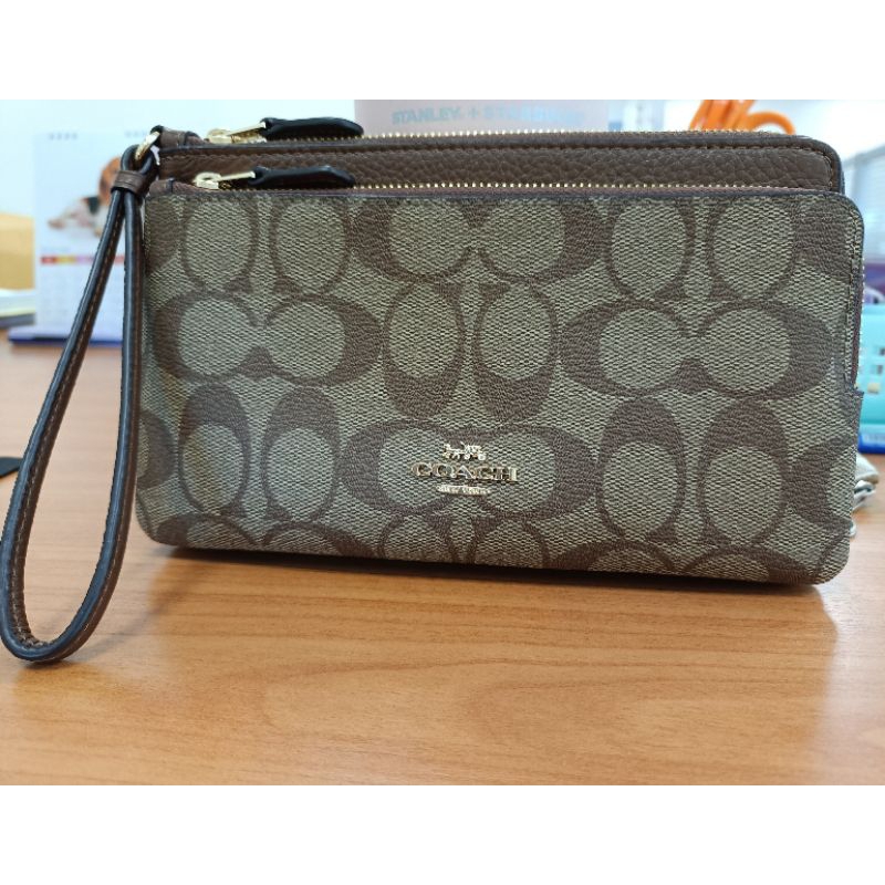 Coach 2 zip L มือสอง สภาพนางฟ้า