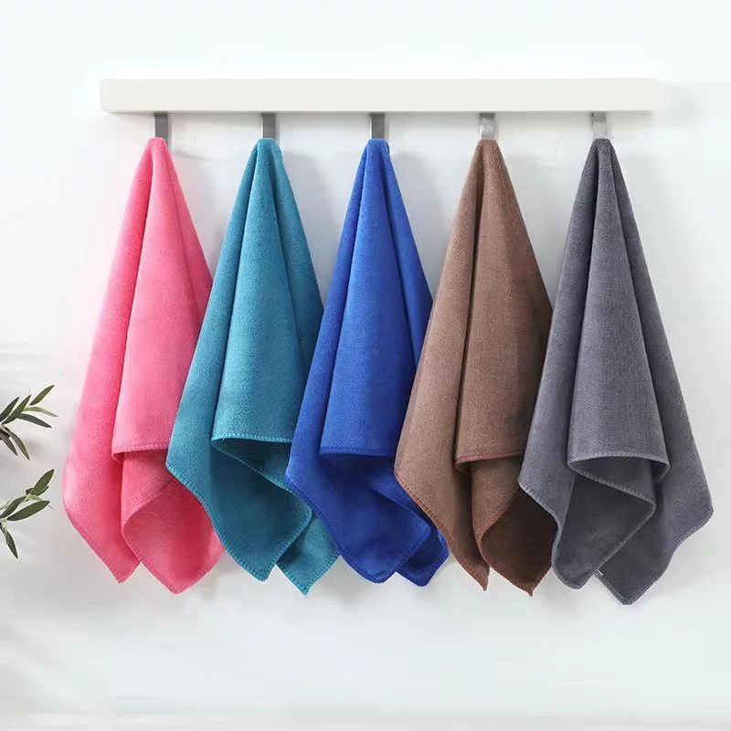 ⭕ สินค้าพร้อมส่ง ผ้าขนหนู ผ้าเช็ดผม ผ้านาโน ผืนเล็ก【 ขนาด 35 x 75 cm. 】ผ้านุ่ม ซับน้ำได้ดี สีพื้น ส่งจากไทย 🚙🚙