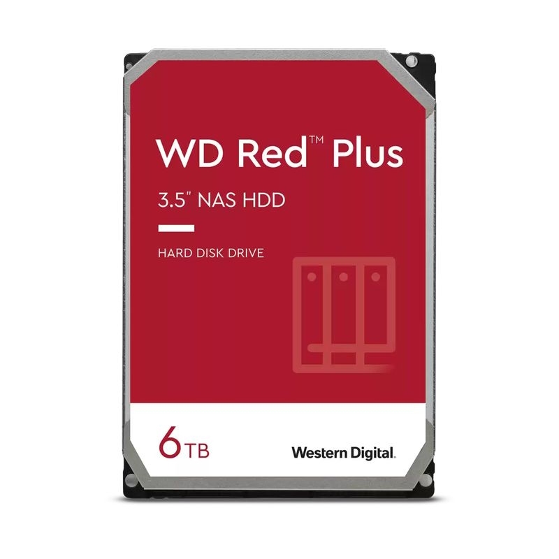 WD RED PLUS 6TB HDD 5400RPM SATA 3.5" (WD60EFPX-3YEAR) MS1-000550