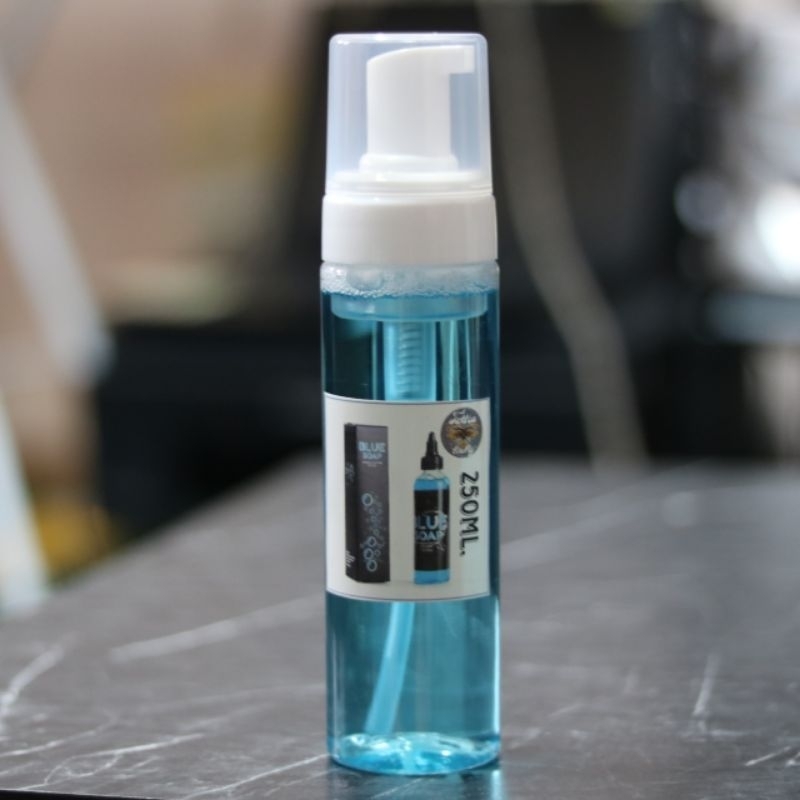 สบู่ทำความสะอาด ระหว่างสัก พร้อมใช้งาน BLUE SOAP 250ml.