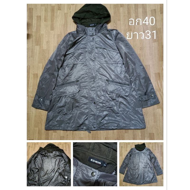 Edwin jacket  เสื่อแจ็คเก็ตซิปมีฮู้ด มีตำหนิ