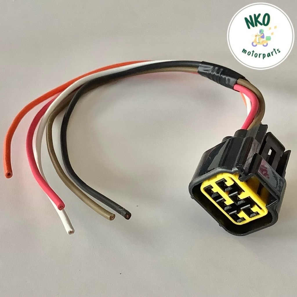 ปลั๊กต่อกล่อง CDI SPARK-Z (5 สาย) ปลั๊คสายต่อกล่องไฟ สปาร์ค สปาร์ก ปลั้กเสียบกล่อง ซีดีไอ cdi plug (ส่งฟรี-ส่งไว)