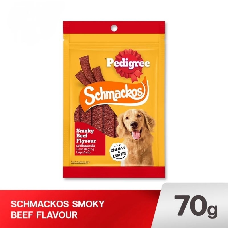 ขนมสุนัข PEDIGREE Schmackos Smoky Beef Flavour 70 g