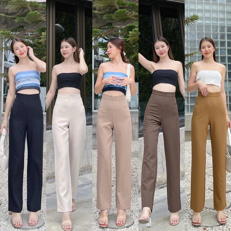 ขากระบอก ผ้าเปเป้งานซิปหลัง งานซิปหลัง🧵🥐