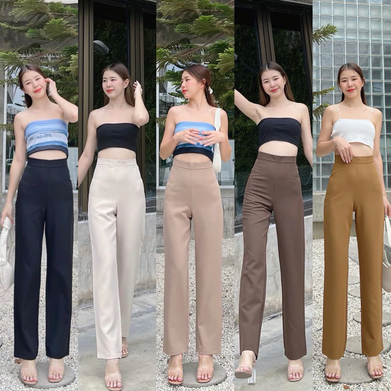 ขากระบอก ผ้าเปเป้งานซิปหลัง งานซิปหลัง🧵🥐