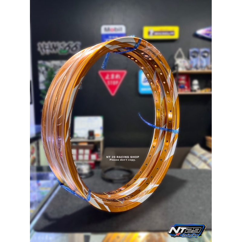 วงล้อทรงเอ AKRONT มันปู(Somkit) 17/1.40 ตอก MORAD SPAIN สีเนื้อมันปูปี 10 ล้องานสมคิดแท้มีของพร้อมส่