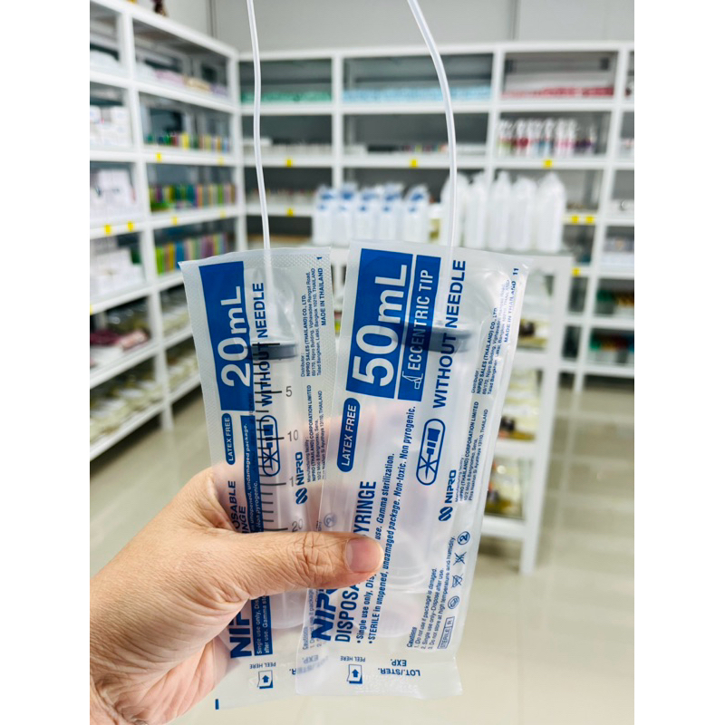 ซายริ้งดูดน้ำหอม ขนาด 20ml และ ขนาด 50 ml พร้อมสายดูด มีแบบสาย และเข็ม