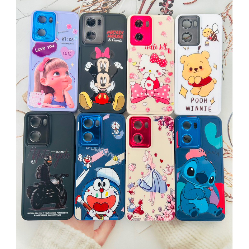 CASE เคส OPPO A15-A16-A57.4g-A3S-A5S-A17-A5(2020)-A9(2020)A7-F9-A12 ลายการ์ตูนกำมะหยี่