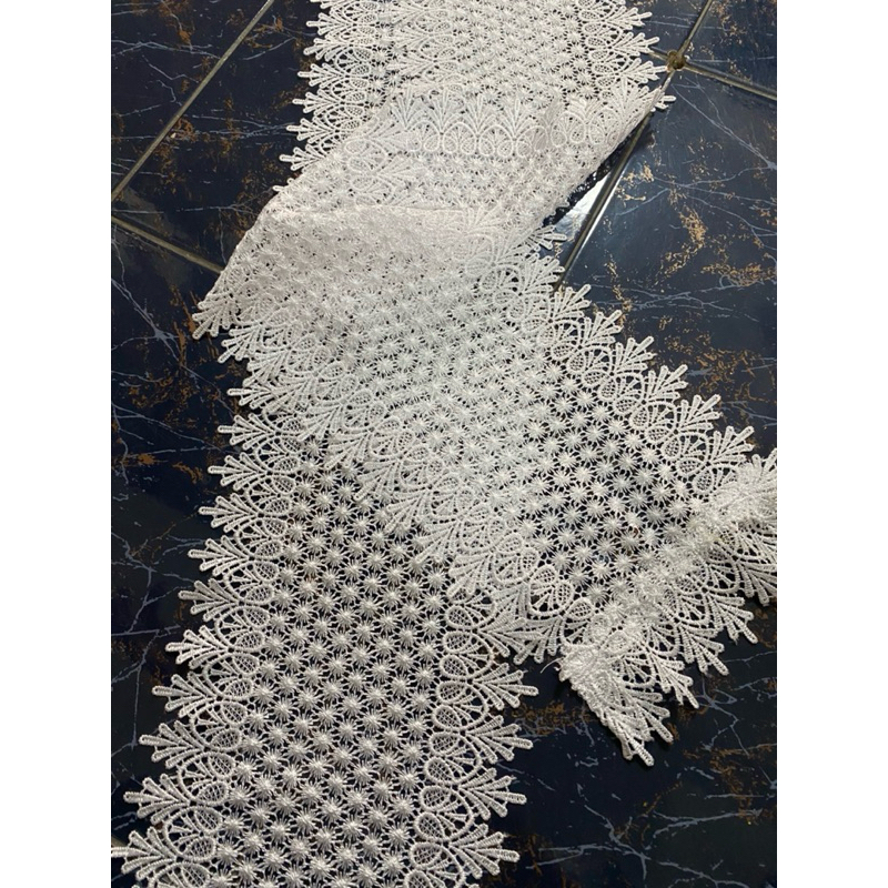 ผ้าสไบขาวปฏิบัติธรรม ผ้าสไบขาว ผ้าสไบขาวถือศีล หน้ากว้าง17ซม