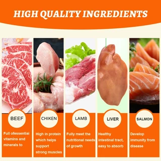 อาหารเปียกสุนัข สำหรับลูกสุนัข สุนัขโต สูตร Complete&Balanced ไมเ่ติมเกลือ ปราศจากธัญพืช อาหารสุนัขแบบเปียก ขนาด 120g