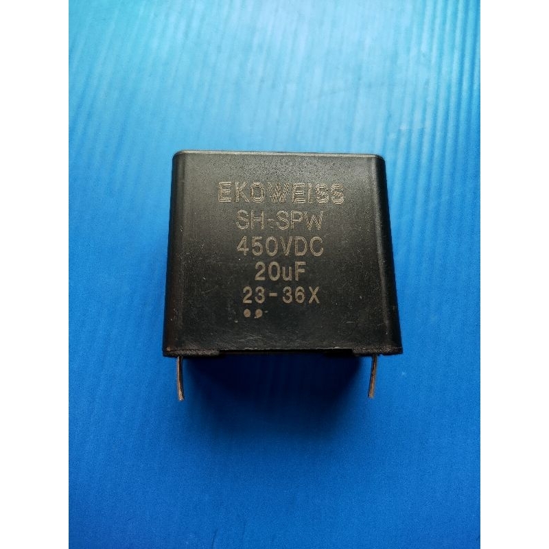 C.คอนเดนเซอร์พัดลมแอร์คอล์ยเย็น 20uF450V