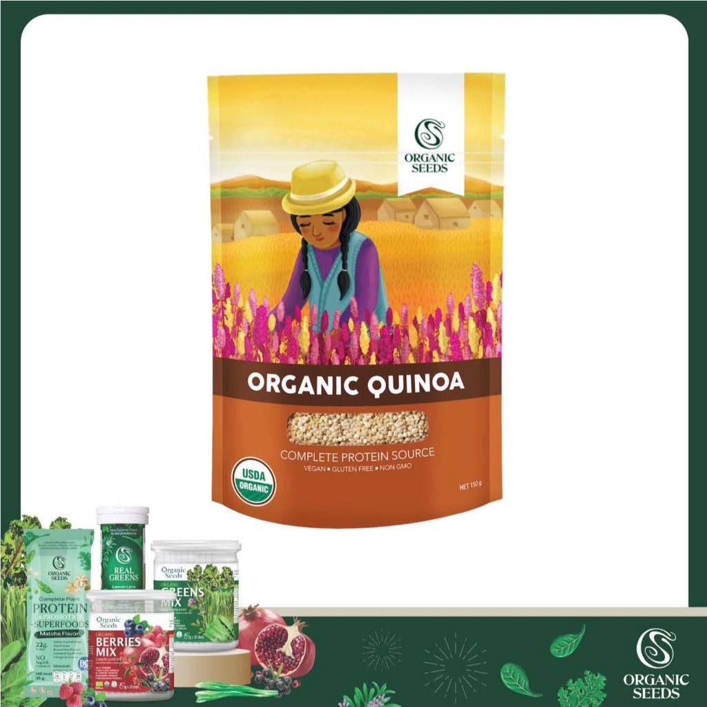 เมล็ดควินัว ออร์แกนิค ขนาด 350 กรัม / 1 กิโลกรัม ( Organic Quinoa Seeds )