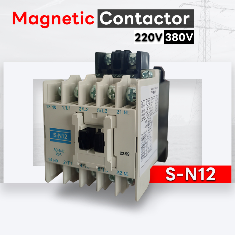 แมกเนติก  S-N12 Magnetic Contactor 220V 380V  Electrical Shop.