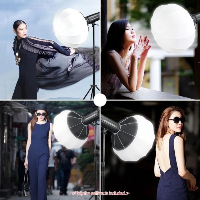 Triopo KQ85 / KQ65 Lantern Softbox รูปทรงกลม ขนาด 85/65cm. วัสดุคุณภาพดี แข็งแรง ทนทาน (รับประกัน 1ปี)