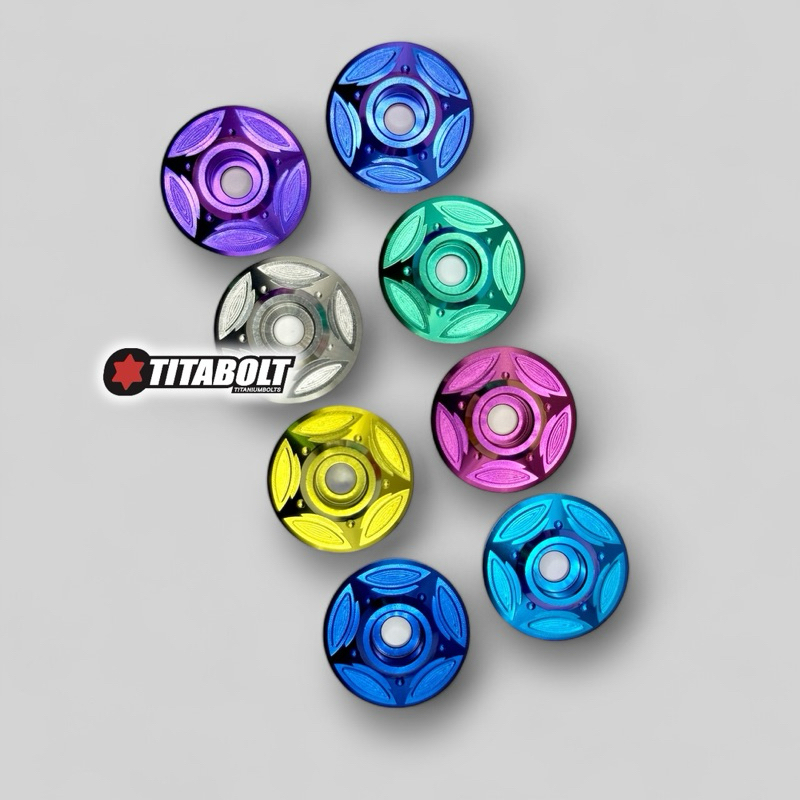 Titabolt อุดปลายแฮนด์ ตุ้มปลายแฮนด์ เลือกน็อตได้2แบบ ไทเทเนียมgr5