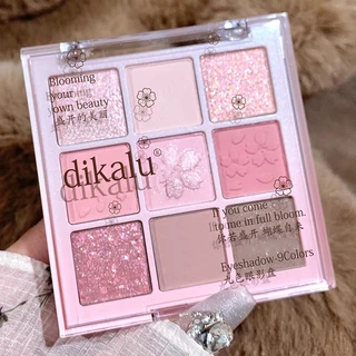 DIKALU COCO VENUS DKL901 พาเลทอายแชโดว์ 9 สี โทนชมพูนู้ด พีช ทาตาเนื้อดินน้ำมัน แมท ใยไหม ชิมเมอร์ ติดทน กันน้ำ Eyeshado