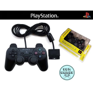 ps2 gamepad แบบมีสาย ตัวควบคุมเกมแบบสั่นสะเทือนเดียว