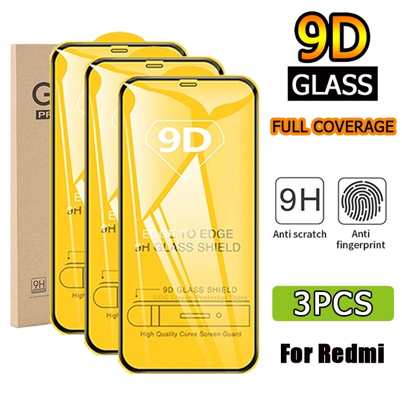 ฟิล์มกระจก For Xiaomi Redmi 13C A3 Note 13 5G 11 12 10 9S 8 10S Pro 9A 10 9 10C 9T 12C 9C 10A 10T 11T 12T 13T