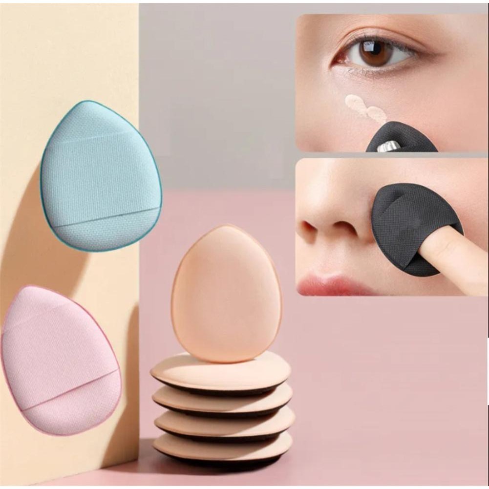 BAYBEYLA Finger Puff นิ้วหัวแม่มือ Air Cushion Concealer ปลายนิ้วมินิแต่งหน้าพัฟขนาดเล็ก