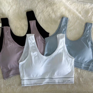 1276 สปอร์ตบราผ้าทอทรงเสื้อกล้าม (ฟรีไซส์ 32-36)
