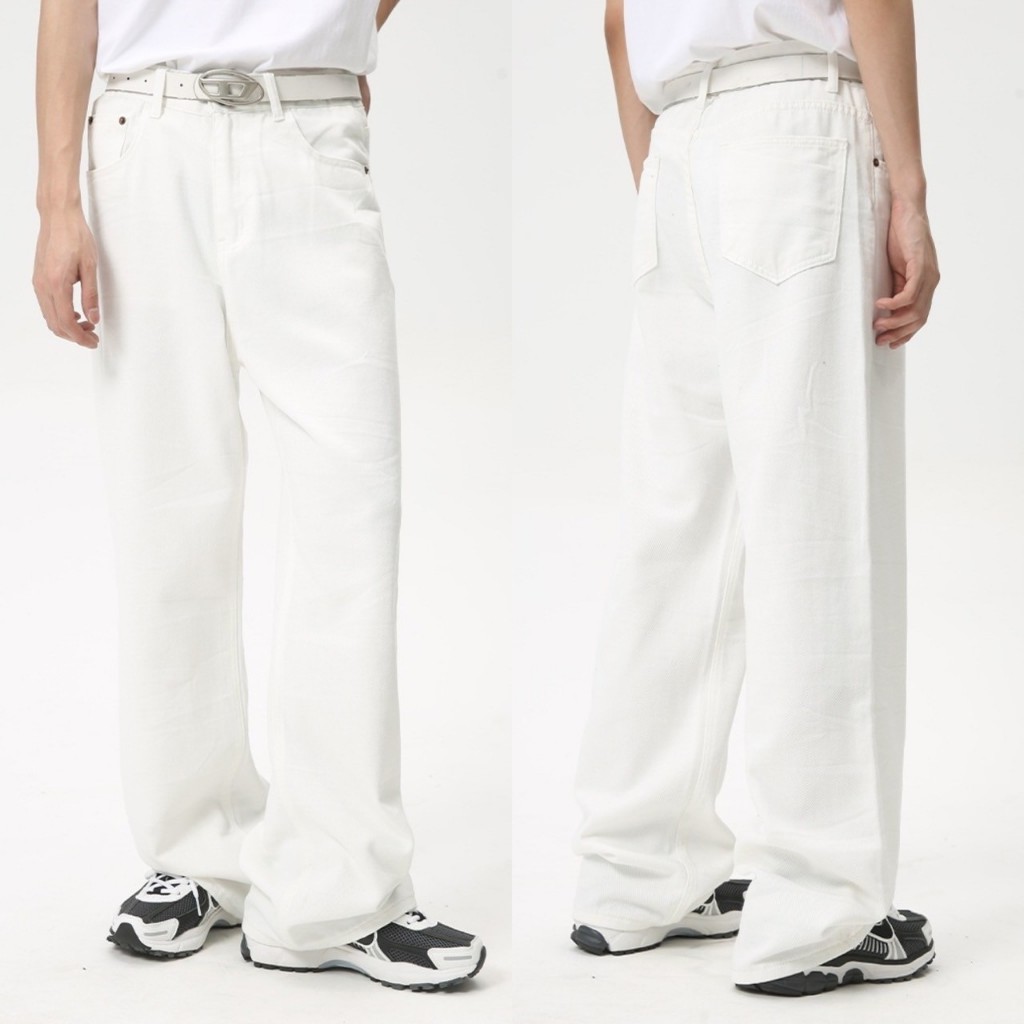 IBB AMORY BAGGY JEANS กางเกงยันส์ขากระบอกใหญ่ผ้ายีนส์หนา 8 Oz ผ้าไม่หนาใส่สบาย