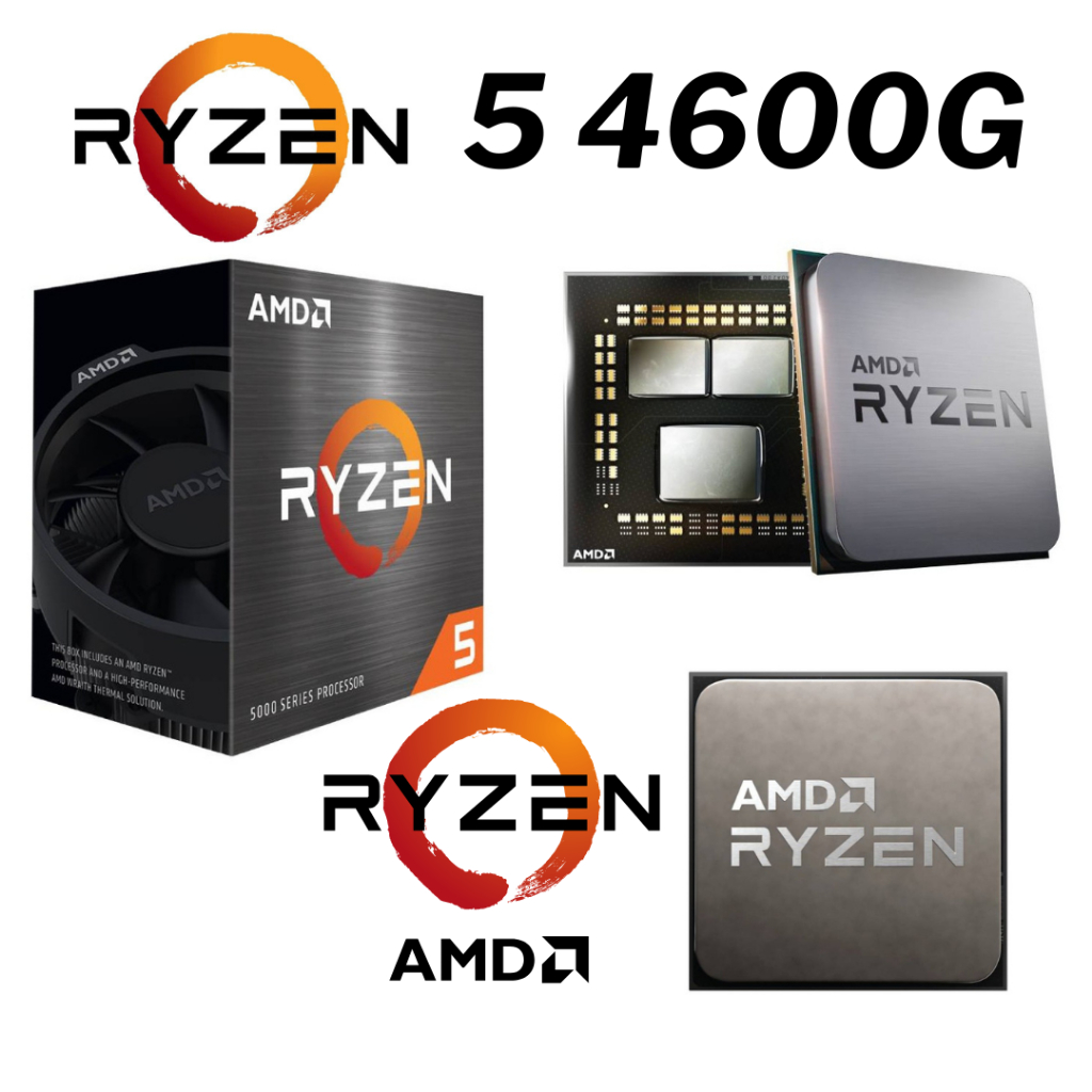 RYZEN 5 4600GCPU (ซีพียู) AM4 AMD RYZEN 5 4600G 3.7 GHz (#0199002981)