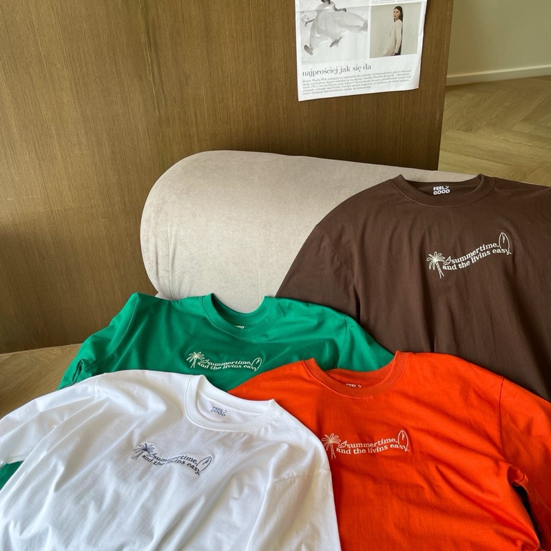 SIS.ON | พร้อมส่ง Oversize เสื้อยืดโอเวอร์ไซส์ Feelgood summertime