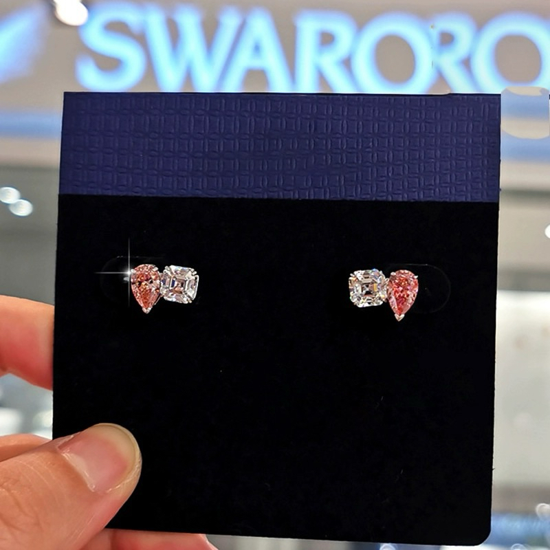 พร้อนส่ง  Swarovsk / Swarovskแฟชั่นใหม่รักเพชรสีชมพู ต่างหู หัวใจมาพร้อมกับ ราคา ถูกที่สุด ดีลบีเคเค แกลเลอรีภาพที่ 6