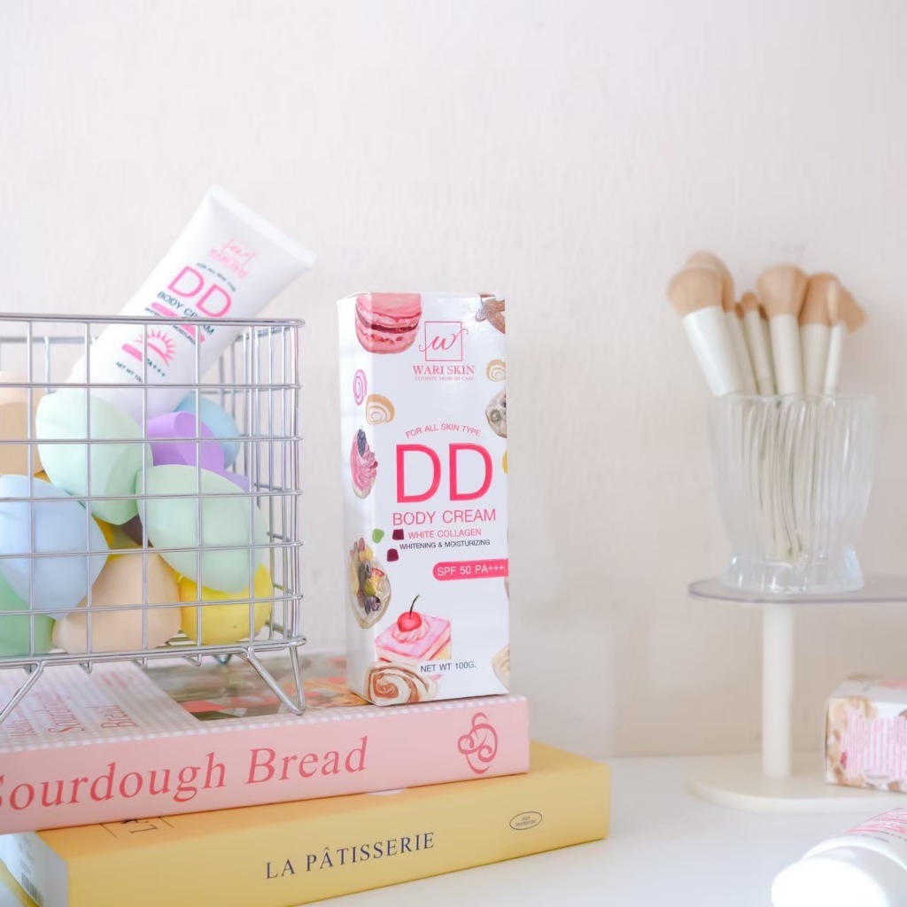 ครีมปกปิดริ้วรอย WARI SKIN DD Body Cream White Collagen SPF50 PA+++