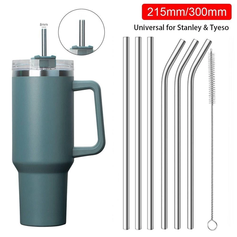 1ชุด3ชิ้น หลอดสแตนเลส 40oz ยาว 30 cm (หลอดตรง+หลอดงอ+แปรงล้างหลอด)