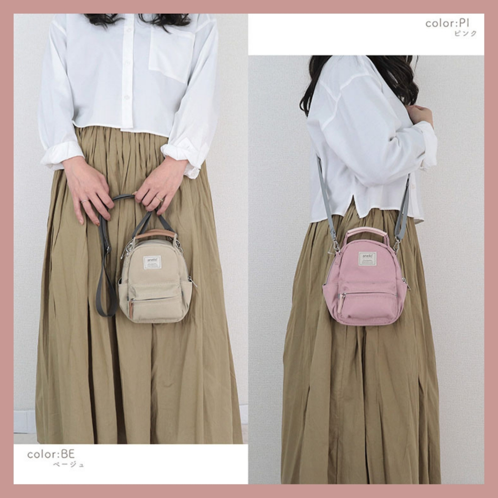 (ของแท้ มีป้ายกันปลอม) anello GRANDE motte 2WAY กระเป๋าสะพายข้าง [GHM0559]