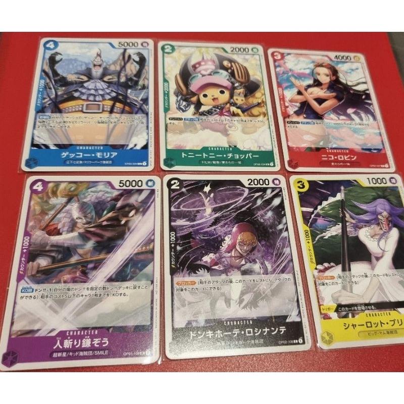 การ์ด Promo OP01-017, OP01-108, OP02-034, OP02-108, ST03-004, ST07-007การ์ด Promo (One Piece Card Ga