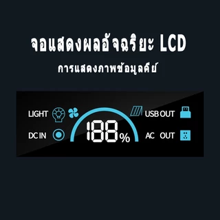 Power Box พาวเวอร์แบงค์ฉุกเฉิน แบบพกพา Power Station 300W/600W AC 220V แบตเตอรี่สำรองฉุกเฉิน powerbank400000mah