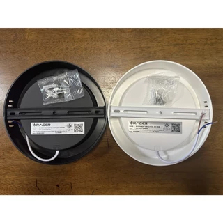 โคมไฟดาวน์ไลท์ติดลอยกลม 6 นิ้ว RACER รุ่น LED DOWNLIGHT SURFACE NOVA 12วัตต์ (แสงขาว/แสงเหลือง)(ขอบดำ/ขอบขาว)