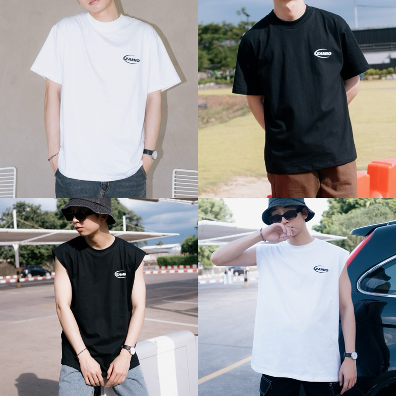 ZAMIO NECK T-shirt เสื้อยืดโอเวอร์ไซส์