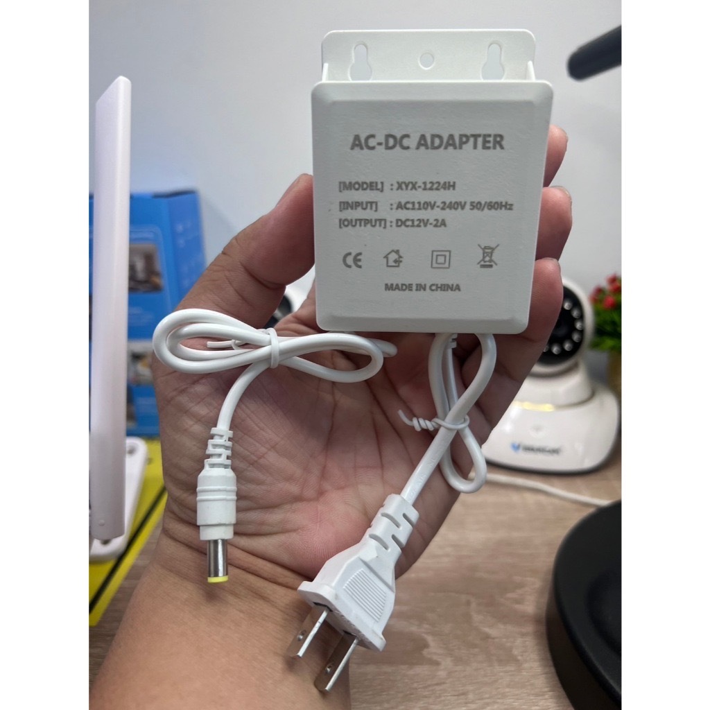 DCอะแดปเตอร์ Adapter 12V 2A（สีขาว） (DC 5.5*2MM) ของแท้จากโรงงานVSTARCAM สำหรับ Vstarcam และ IP CAMERA ทั่วไป...
