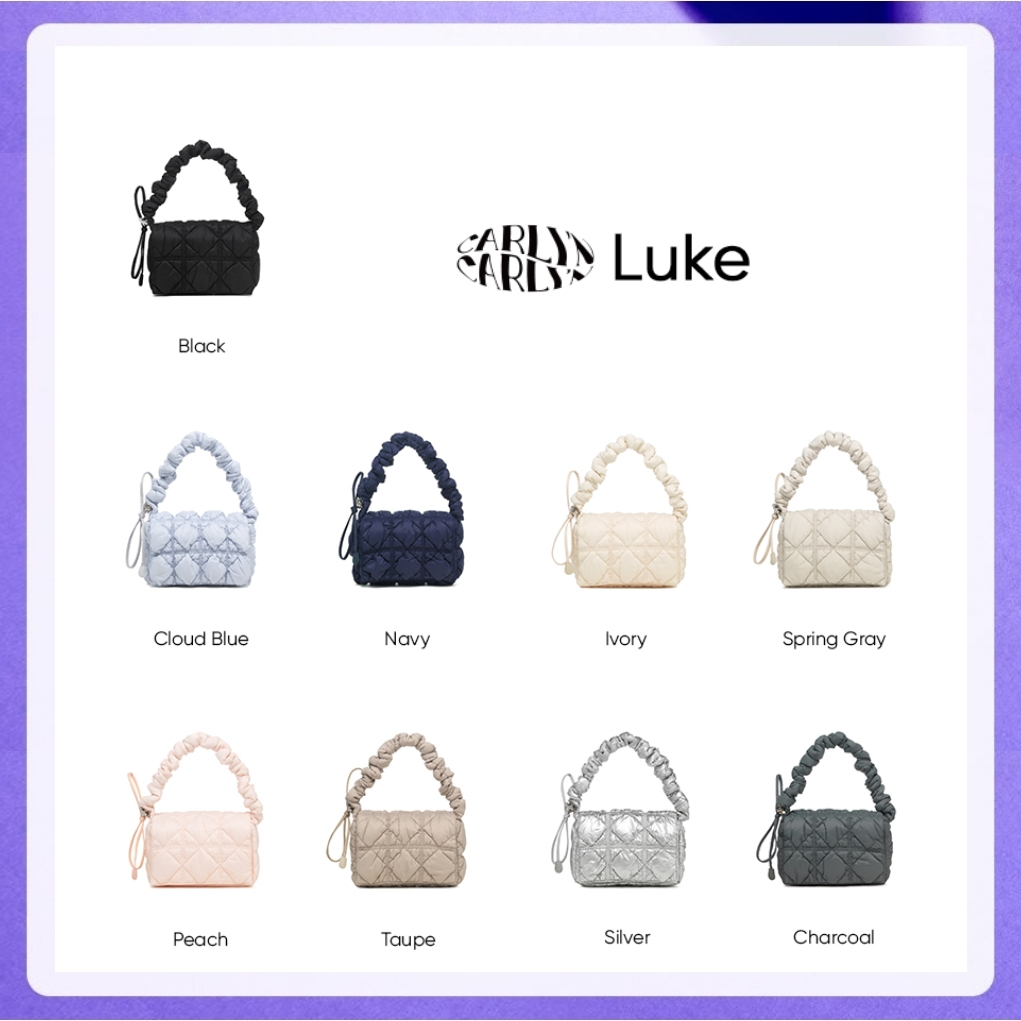 Carlyn Luke 9 Colors H74103010 (Peach, Spring Grey, Ivory, Black, Taupe, Silver, Charcoal, Cloud Blue, Navy)