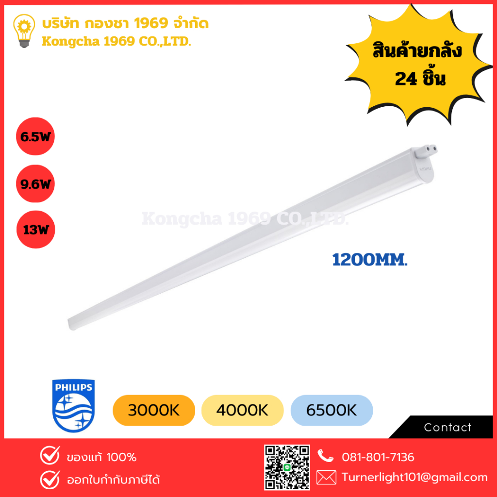 หลอดไฟ PHILIPS T5 BN058C 13 วัตต์