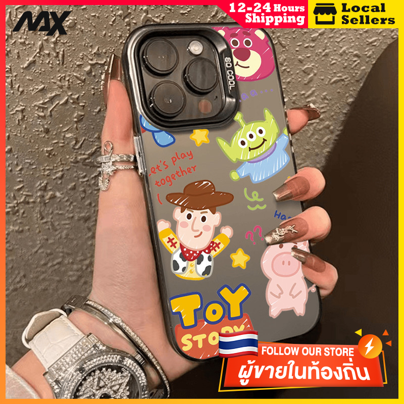 สีดำหรูหราซิลิโคนแข็งกรณีโทรศัพท์ หมีสตรอเบอร์รี่และฟาร์ม for IPhone 13 12 7Plus 14 15 11 Pro MAX 8 6 7 6S Plus X XR XS