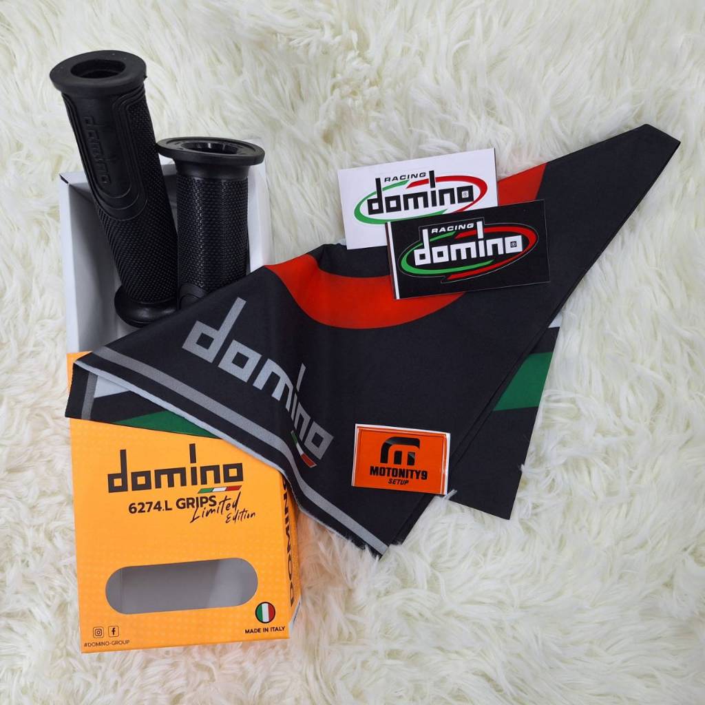 ปลอกแฮนด์ DOMINO รุ่น 6274 สีดำ ของแท้!!  เหนียวนุ่มหนึบ ติดมือ ไม่ลื่น