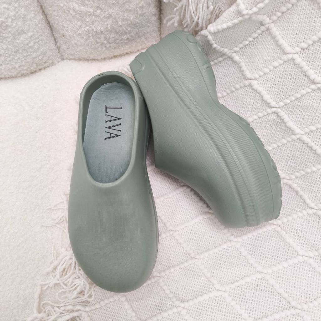 nice 2 feet u พร้อมส่งจากไทย NEW233 รองเท้าแตะหัวโตเปิดส้น พื้นสูง6cmพื้นนุ่มใส่สบาย รองเท้าแฟชั่นสำหรับผู้หญิง